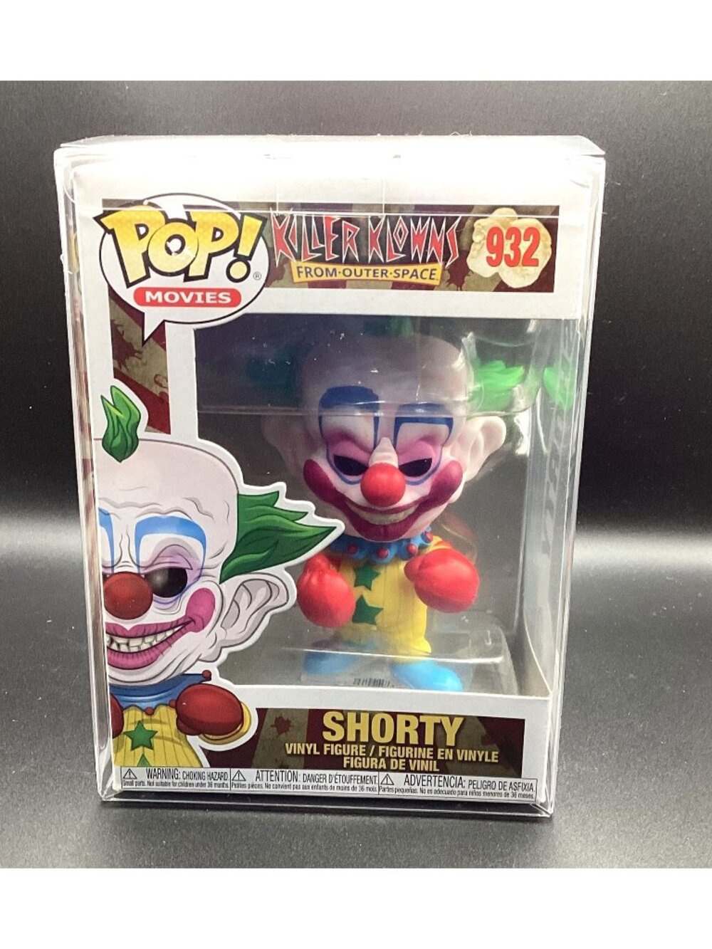 Funko Pop! Killer Klowns From Outer Space Shorty #932 Vinyl w/ Pop Protector New